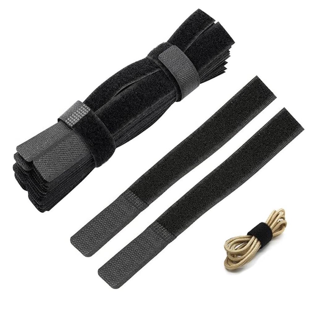Reusable Cable Ties Set: Multi-Size, Eco-Friendly, Durable & Non-Slip. Strong Wire Organizer for Home, Office, Garage. Anti-Tangle Cord Management, Data Cable Holder, Efficient Fastening Tool.