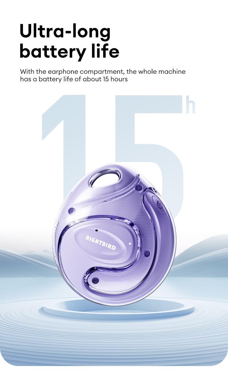 Transformers TF-T63  Wireless BT Earbuds 5.4 OWS High-Res Surround Sound Earbuds Comfortable Wear Headphones with Mic