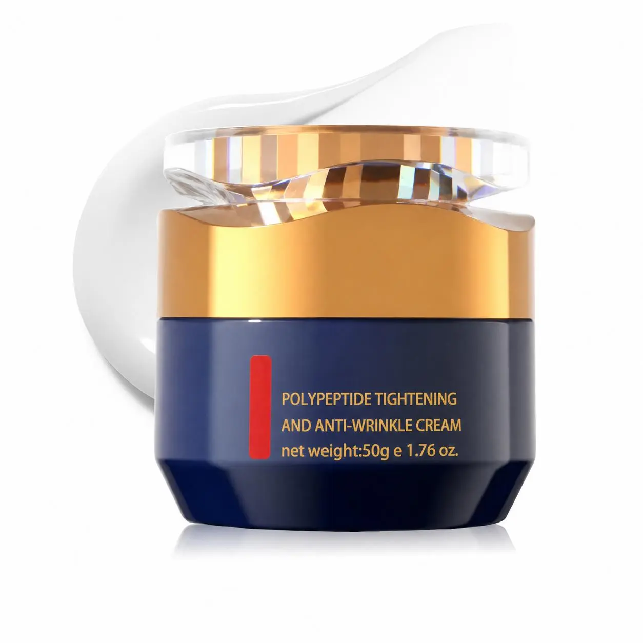 Women's 50g Peptide Firming Full Face & Eye Cream - Nourishing Hydrating Smoothing Anti-Aging Anti-Wrinkle Polypeptide Mousse, Natural Centella Asiatica Cactus Extract Glow Moisturizer for All Skin Types, Daily Apply Skincare Repair Gift