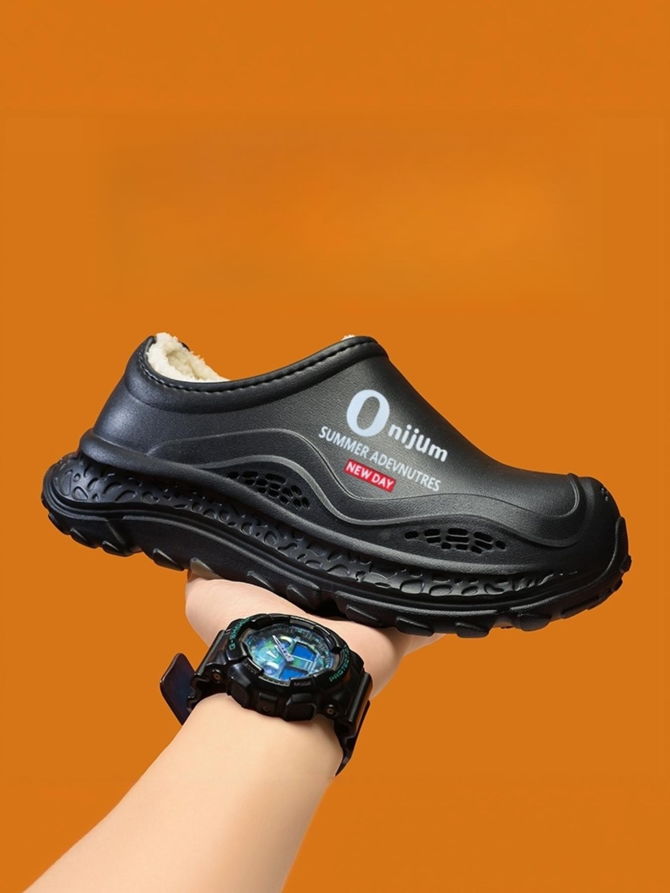 Thick Sole Anti-Slip Fleece Lined Warm Slippers, Durable Waterproof, Essential Winter Travel Shoes, Comfortable and Stylish