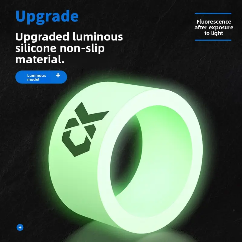 New luminous silicone rod stop ring High-grade fishing rod anti-skid ring Fishing rod stop ring Fishing rod ring Fishing gear small accessories