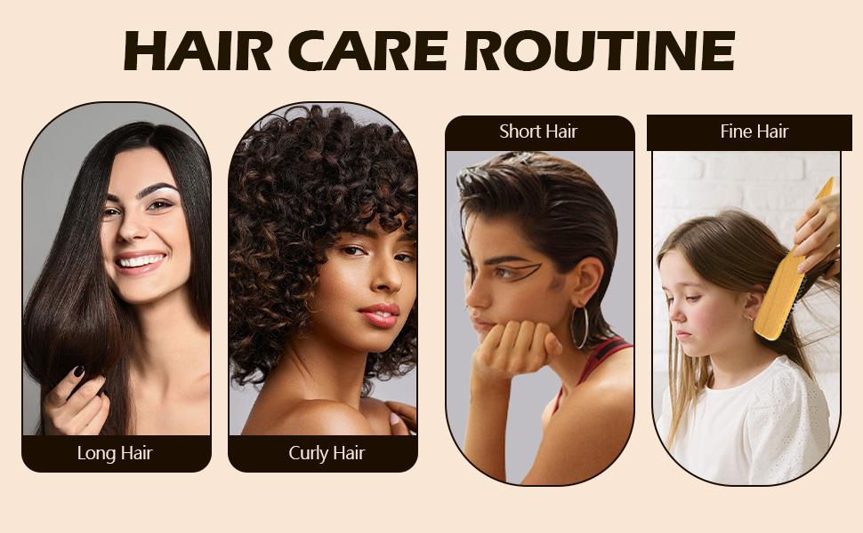 Boar Bristle Hair Brush Slick Back Hair Brush Smoothing Baby Hair Heatless Hair Brush for Men Women Haircare Daily Universal Compatibility Natural