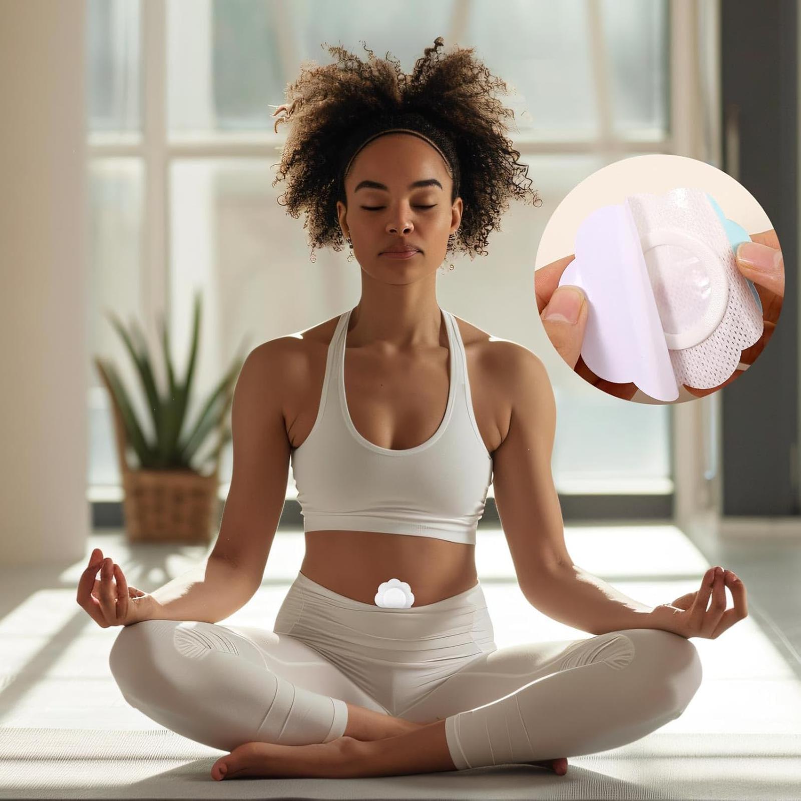 Sleep Detox, Non-woven Fabric Belly Button Patches, Deep Cleansing, Flower-Shaped Style, No Need Wash.