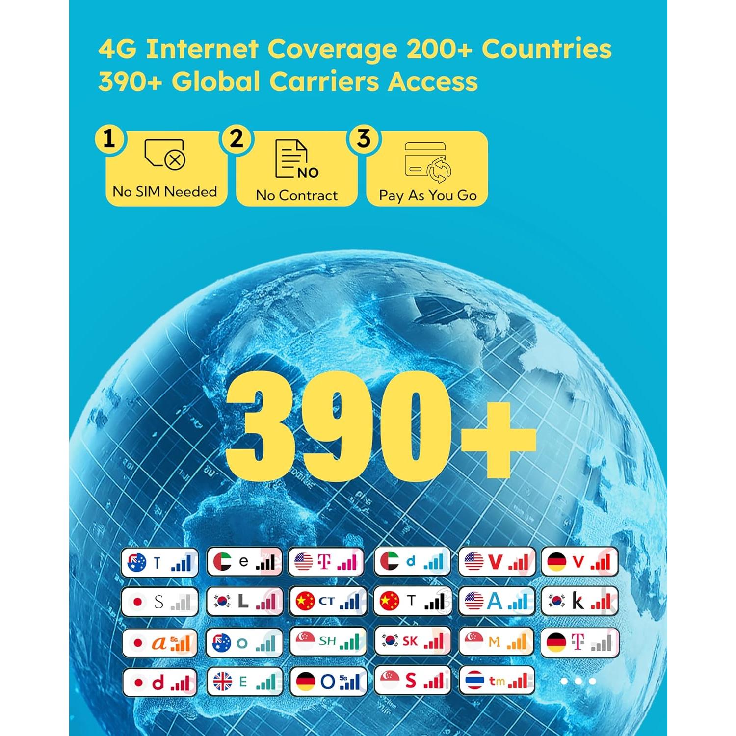 UPP 4G Portable WiFi Hotspot for Travel in 200+ Countries/Region, Mobile Hotspot with 1GB Data 90 Days, Pocket WiFi Device, No SIM Card Required, No Contract, Connect to 8 Devices UPP 4G Portable WiFi Hotspot for Travel in 200+ Countries/Region, Mobile Hotspot with 1GB Data 90 Days, Pocket WiFi Device, No SIM Card Required, No Contract, Connect to 8 Devices