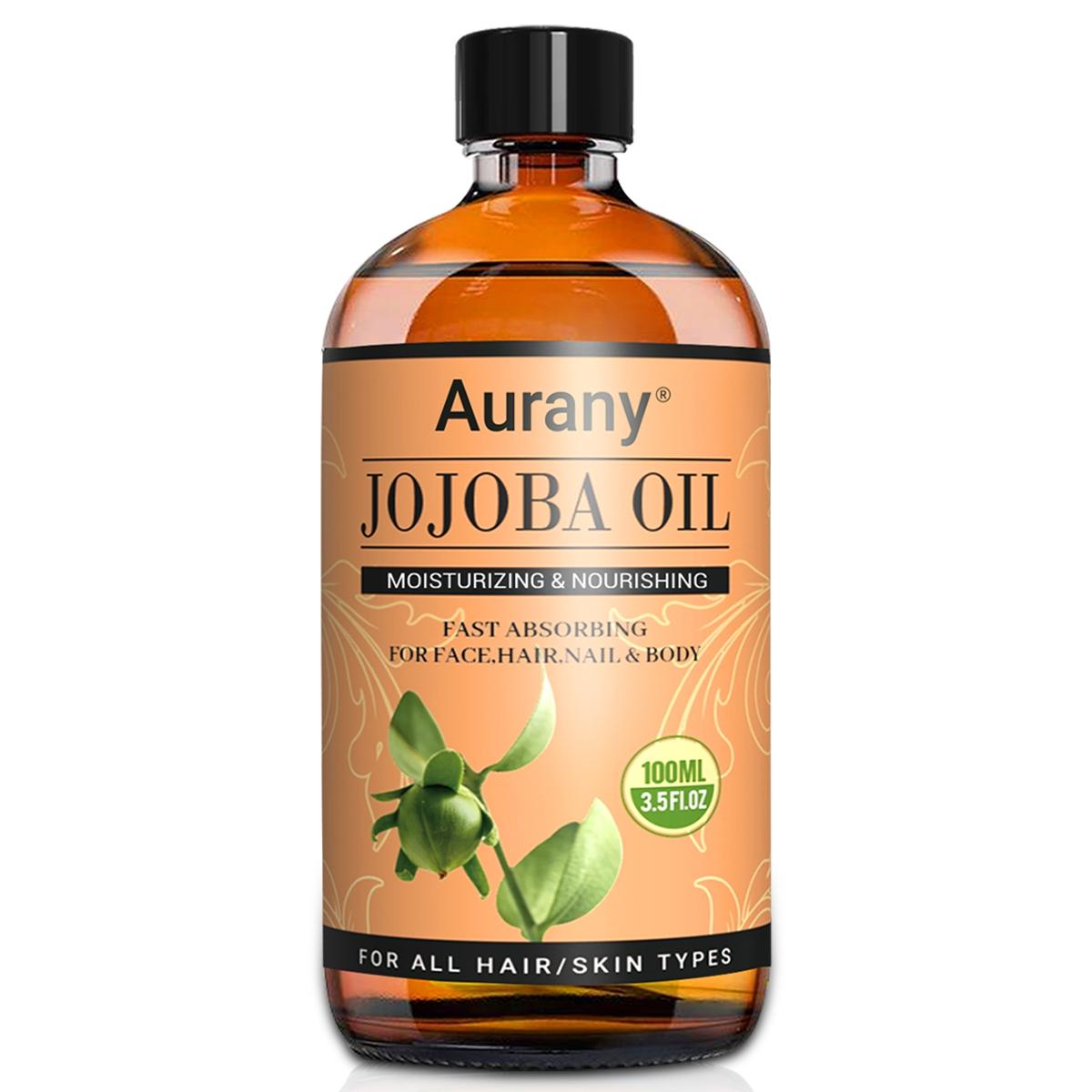 Jojoba Oil Essential Oil for Skin, Premium Grade Carrier Oil,Essential Oil For Moisturize and Relieve Dry Skin,Natural Cold Pressed Oil ,Suitable For Face,Hair,Nail and Body,Essential Oils for Diffusers for Home-100ML