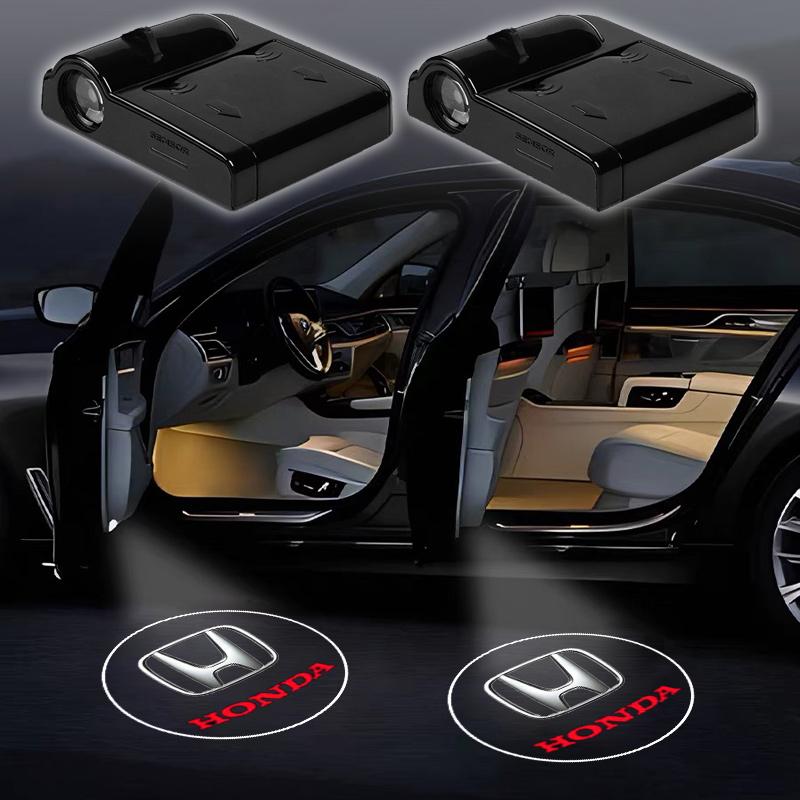 2pc LED Car Door Welcome Light Logo Shadow Projector Laser Lamp Led Step Lights for Honda Civic Accord Fit Jazz Pilot Crv Odyssey Passport City Shuttle Hrv