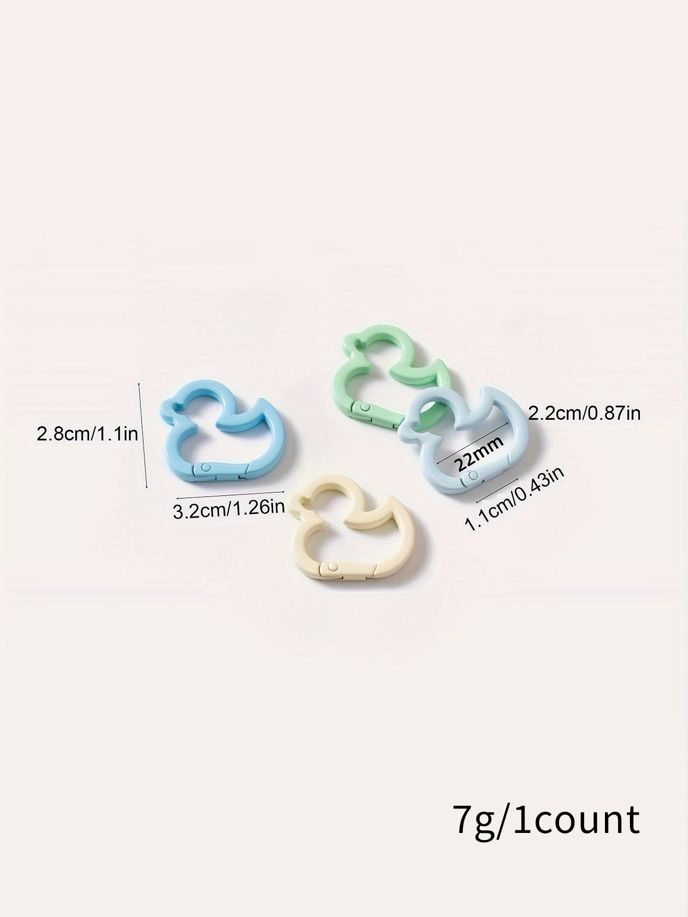 Random Color Mini Carabiner Keychain, 2025 New Style Multifunctional Keychain with Spring Hook, Fashion Accessories for Women & Men, Keychain Attachment