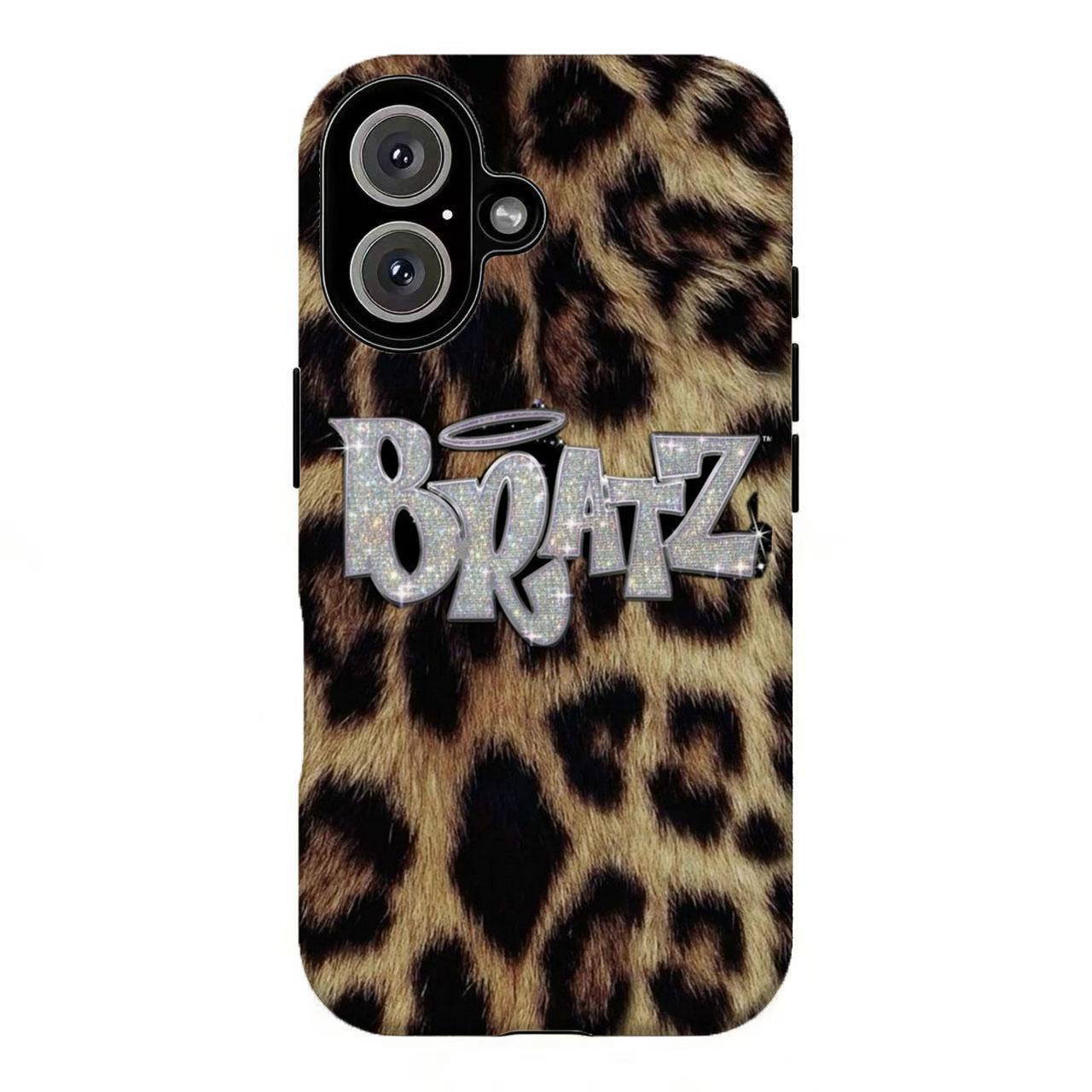 FL-Brat2 Y2K Leopard Print Phone Case,Retro 2000s Fashion Aesthetic Cover For iPhone 11 12 13 14 15 16 17 Air Pro Max for Samsung S26 S25 S24 S23 S22 S21 Case,Gift for her/him, Accessories, Custom
