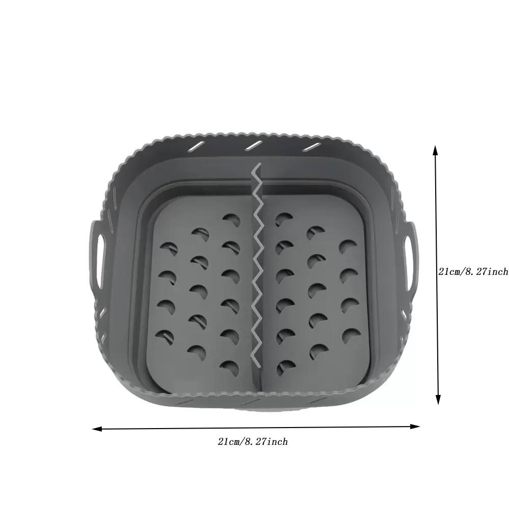 Air Fryer Silicone Liner Silicone Baking Tray Set, Heat-Resistant Food Grade, Non-Stick, Easy Clean, Foldable, Compatible with Most Air Fryers