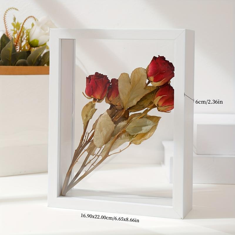 3D Hollow Dried Flower Frame, DIY Wall Hanging Specimen Box, Rose Display Frame, Painting Frame, Storage Flower Frame, Valentine's Day Gift