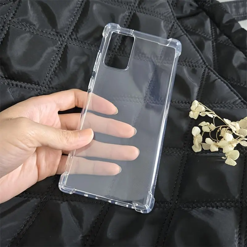 Phone Case: for Samsung for Galaxy Note 8/note 9/note 10/note 10 Lite/note 10 Pro/note 10 5G/note 10+/note 20/note 20 Ultra/note 20+ 5G Transparent Shockproof Protective TPU Soft Phone Case Phone Cover