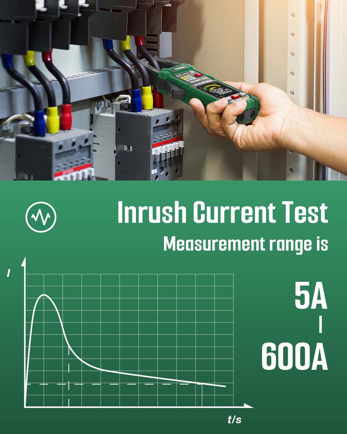 TESMEN TCM-300 Smart Clamp Meter Multimeter, 6000 Counts, Smart Measurement, Auto-Ranging with AC/DC Voltmeter, Non-Contact Voltage Detection, Measures AC/DC Volatge, Current, Resistance, Capacitance, Diode, Temperature, Continuity, Hz% TESMEN TCM-300 Smart Clamp Meter Multimeter, 6000 Counts, Smart Measurement, Auto-Ranging with AC/DC Voltmeter, Non-Contact Voltage Detection, Measures AC/DC Volatge, Current, Resistance, Capacitance, Diode, Temperature, Continuity, Hz%