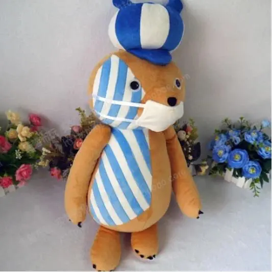 60cm Kumacy Plush Stuffed Cotton Doll Cosplay Toys for Kids Anime One Piece Perona Gloomy Bear Room Cos Decor Cushion Gifts