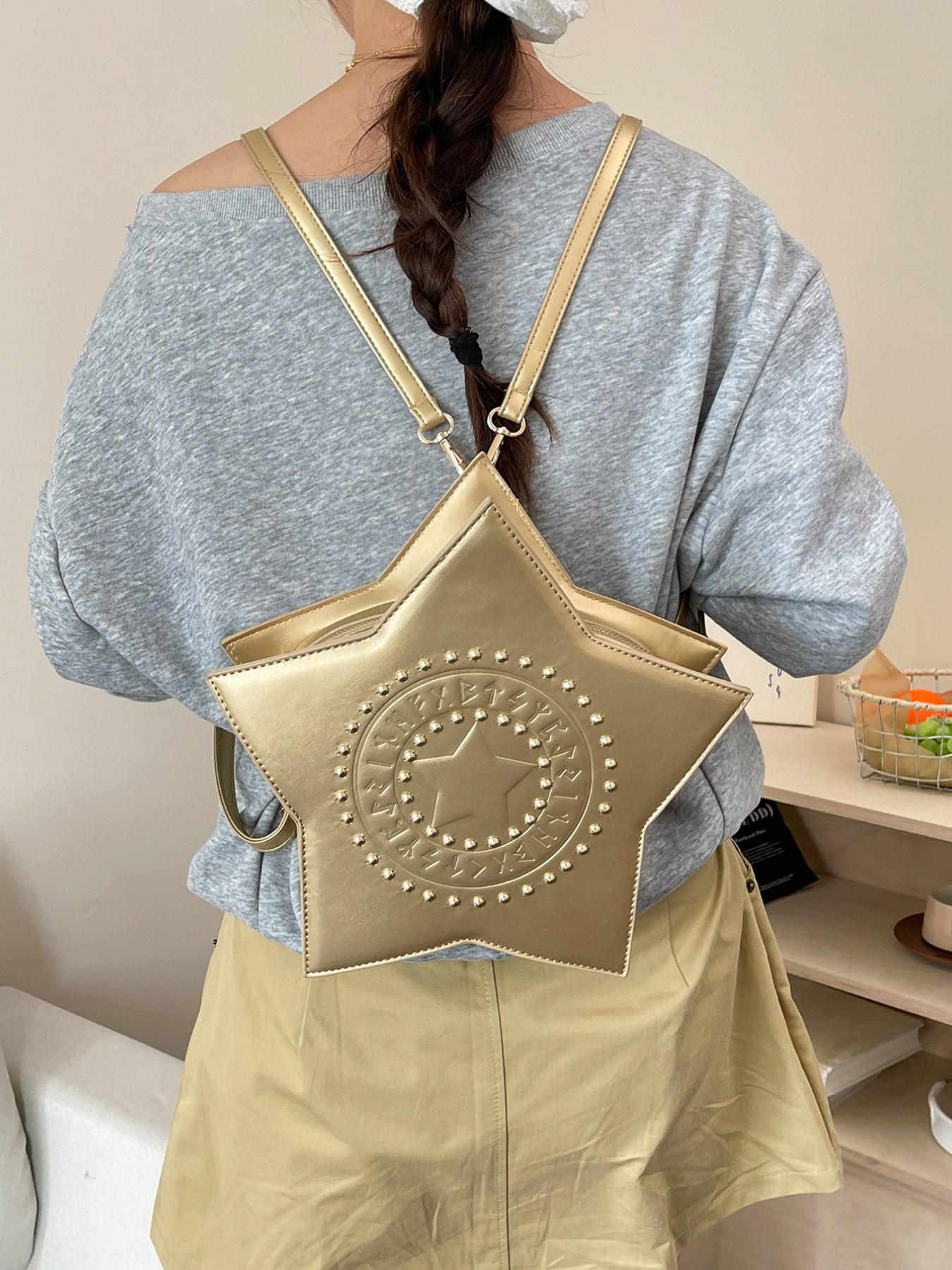 Trendy Star Crossbody Shoulder Bag, 2026 New Fashionable PU Material, Casual Style for All Seasons, Ideal for Travel and Daily Use