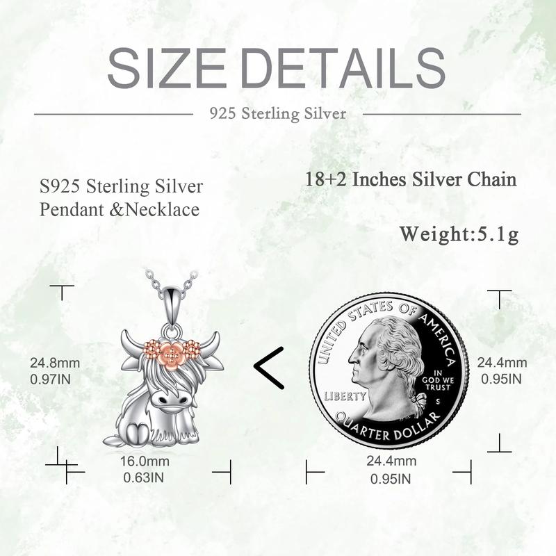 S925 sterling silver women's alpine cow open ring is a must-have gift