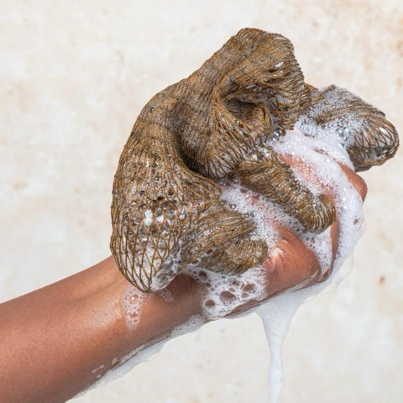 African Exfoliating Net Sponge, Ethically Sourced From Nigeria, Real Authentic Net Sponge, Exfoliate Porous Hygiene, Dries Quickly