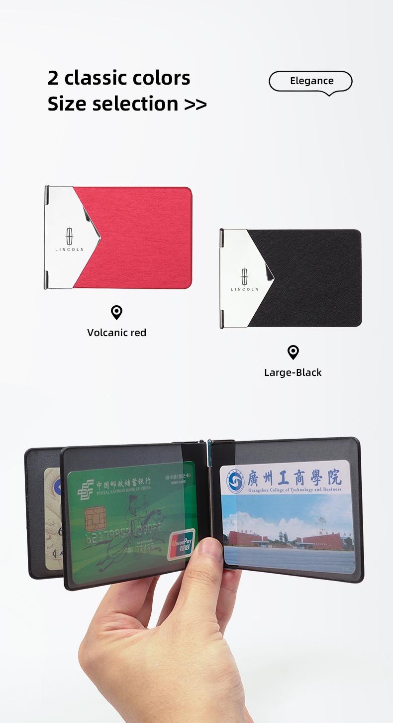 Car Driver License Wallet ID License Storage Bag Credit Card Holder For Lincoln Navigator Continental Nautilus Aviator MKZ MKX MKC MKT MKS Corsair Mark E