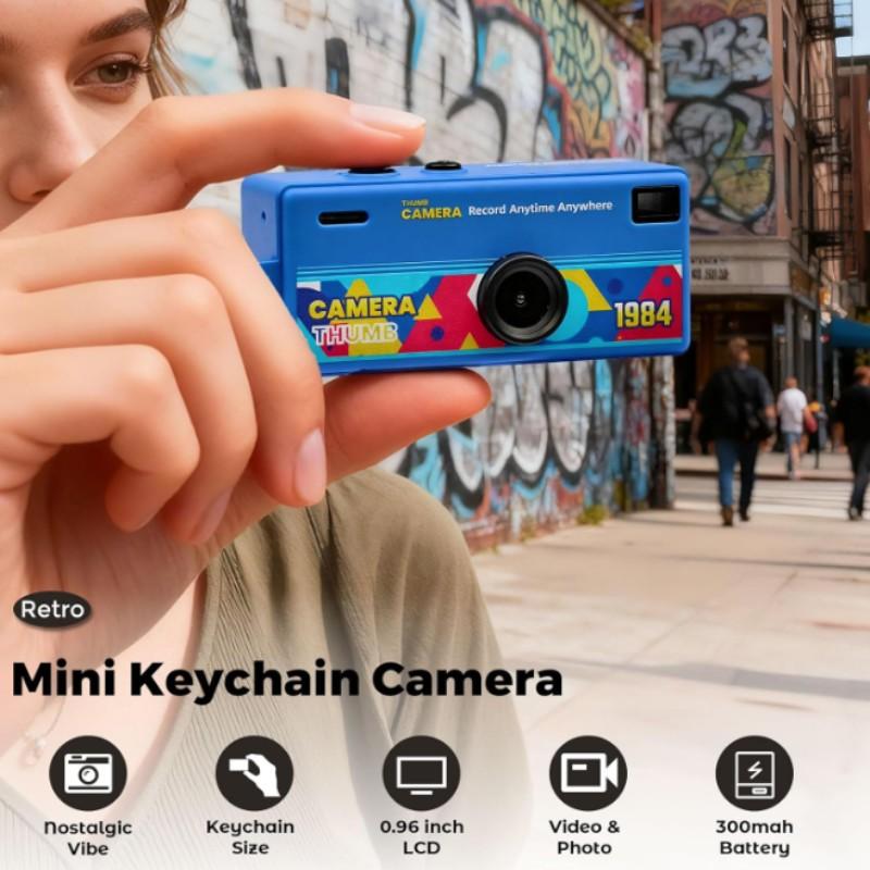 G6 Ultra-Compact Keychain Digital Camera: Retro Style, HD 1080p, Includes 8GB Memory Card—A Must-Have for Travel and Vlogging