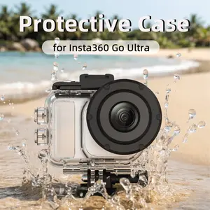 for Insta360 GO Ultra Protective Case, PC Dive Housing Shell, Perfect for Holiday Water PlayTravel, Summer Holiday Trip Diving, Festival Beach Party,Quick-Release Design | Full Protection | Underwater and Above-Water Photography Accessory