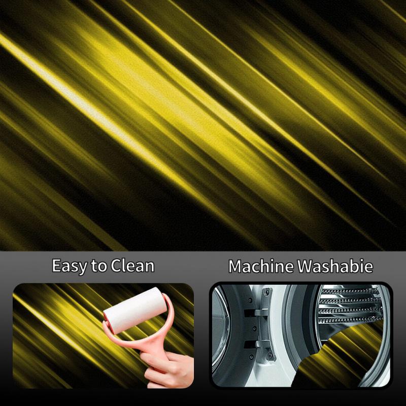 1 PC Yellow Light Speed Cool and Stylish Personalized Sports Car Trunk Pad, Dirt and Wear Resistant and Easy to Clean Interior Protection Trunk Pad, Durable Polyester Floor Pad, Car Trunk Pad.