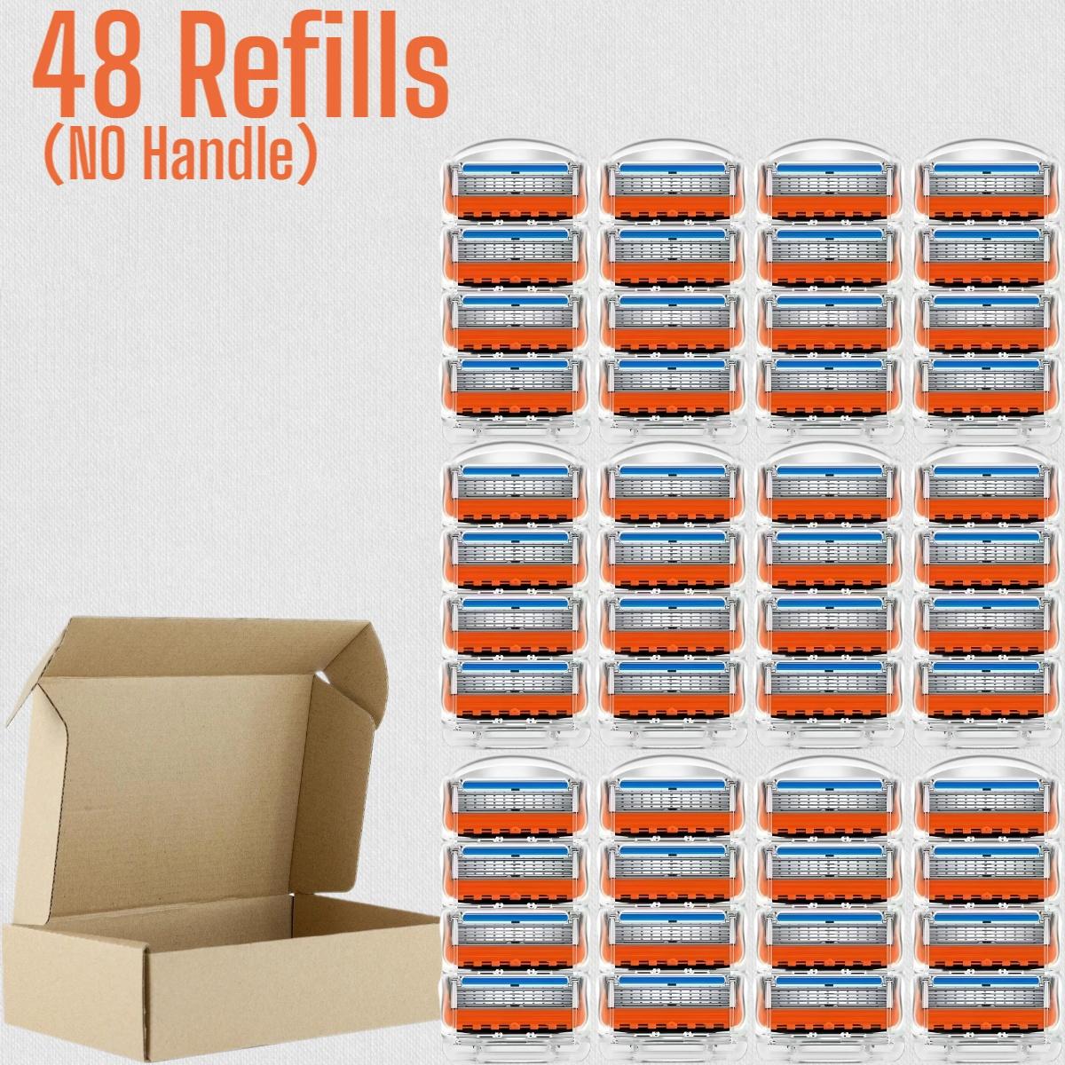 Men's Razor with High-Quality Sharp Refills, 5 Layer Stainless Steel Blades, Dustproof Waterproof Rust-Resistant, Comfortable Shaving Experience