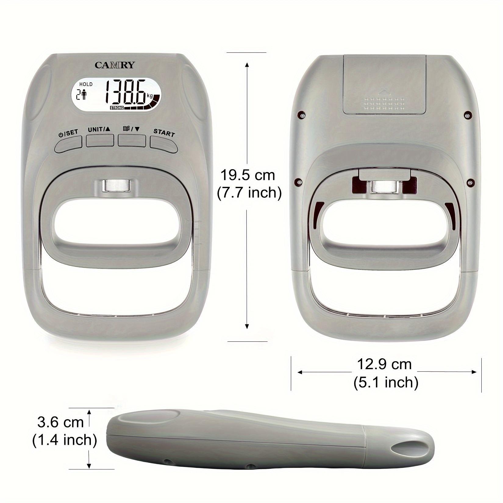1pc Camry Digital Hand Dynamometer for Measuring Grip Strength, an Electronic Handheld Device with a Backlit LCD, Suitable for Sports, Educational Institutions, And Home Use, with a Capacity of 400Lbs/180Kg, No Batteries Required.