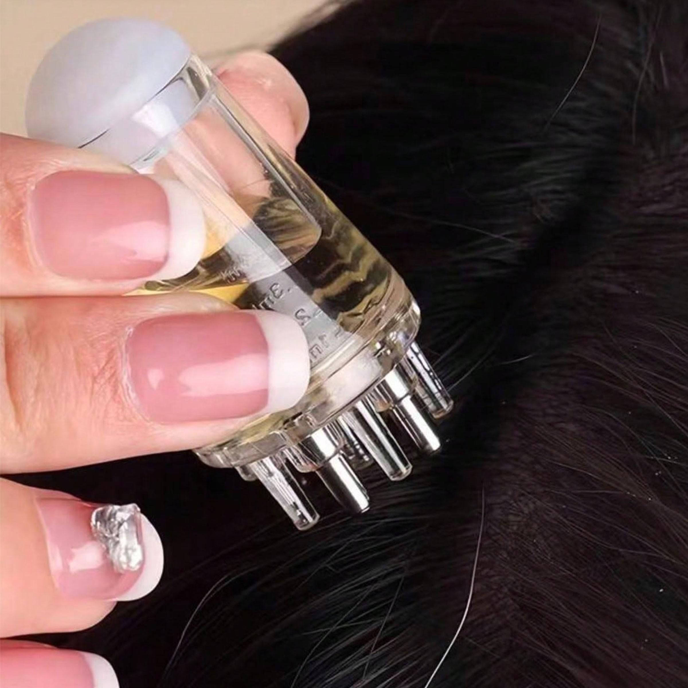 Mini Oil Comb, Scalp Massager, Hair Growth Liquid Comb, Essence, Nutrient, Conditioner, Essential Oil Dispenser, Precise Liquid Delivery