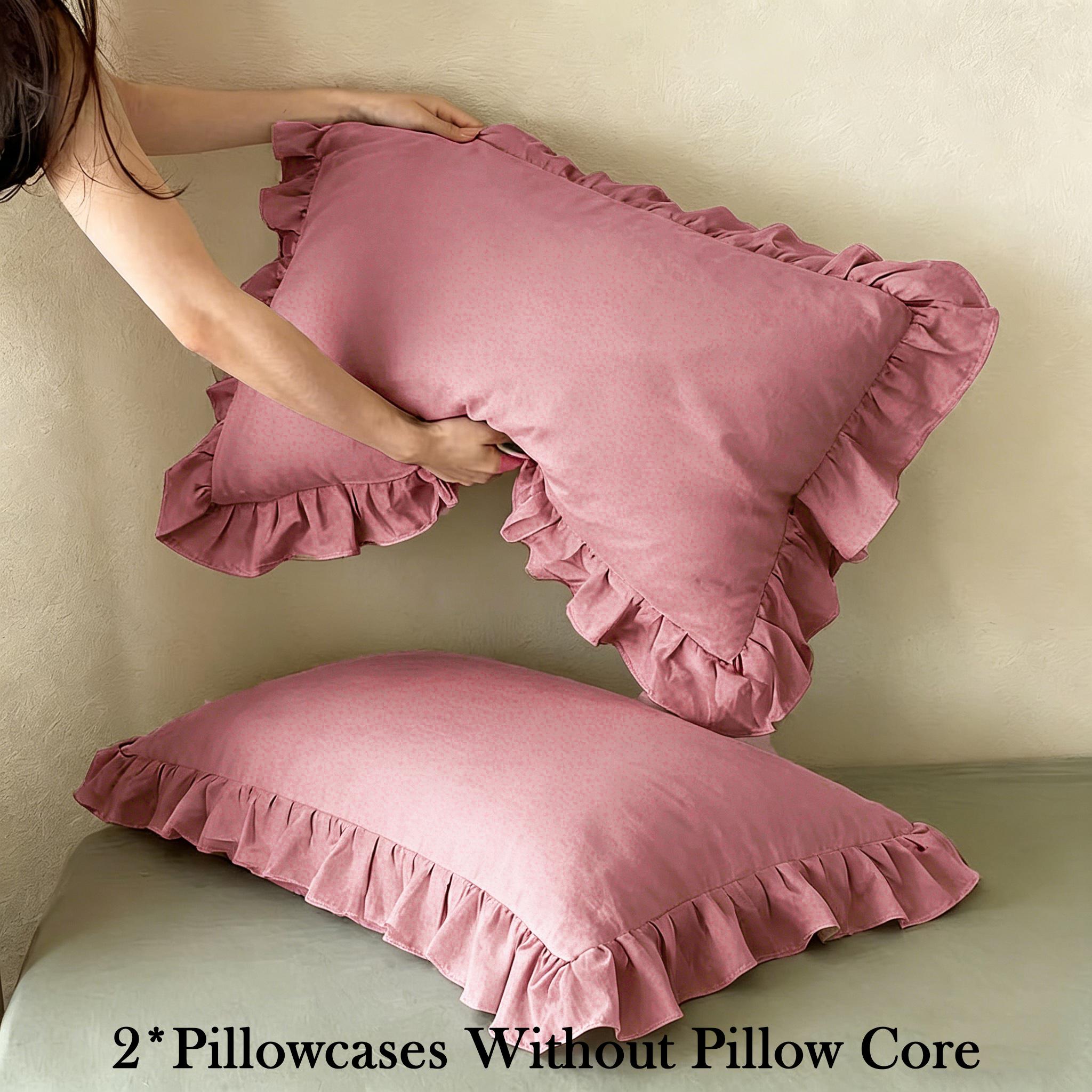 Solid Color Lace Pillowcases, Set of 2Pillow inserts not included.All-season essential bedding.Machine washable, soft and comfortable.Ideal for home, bedroom and dorm use.Elegant and stylish bedroom decor