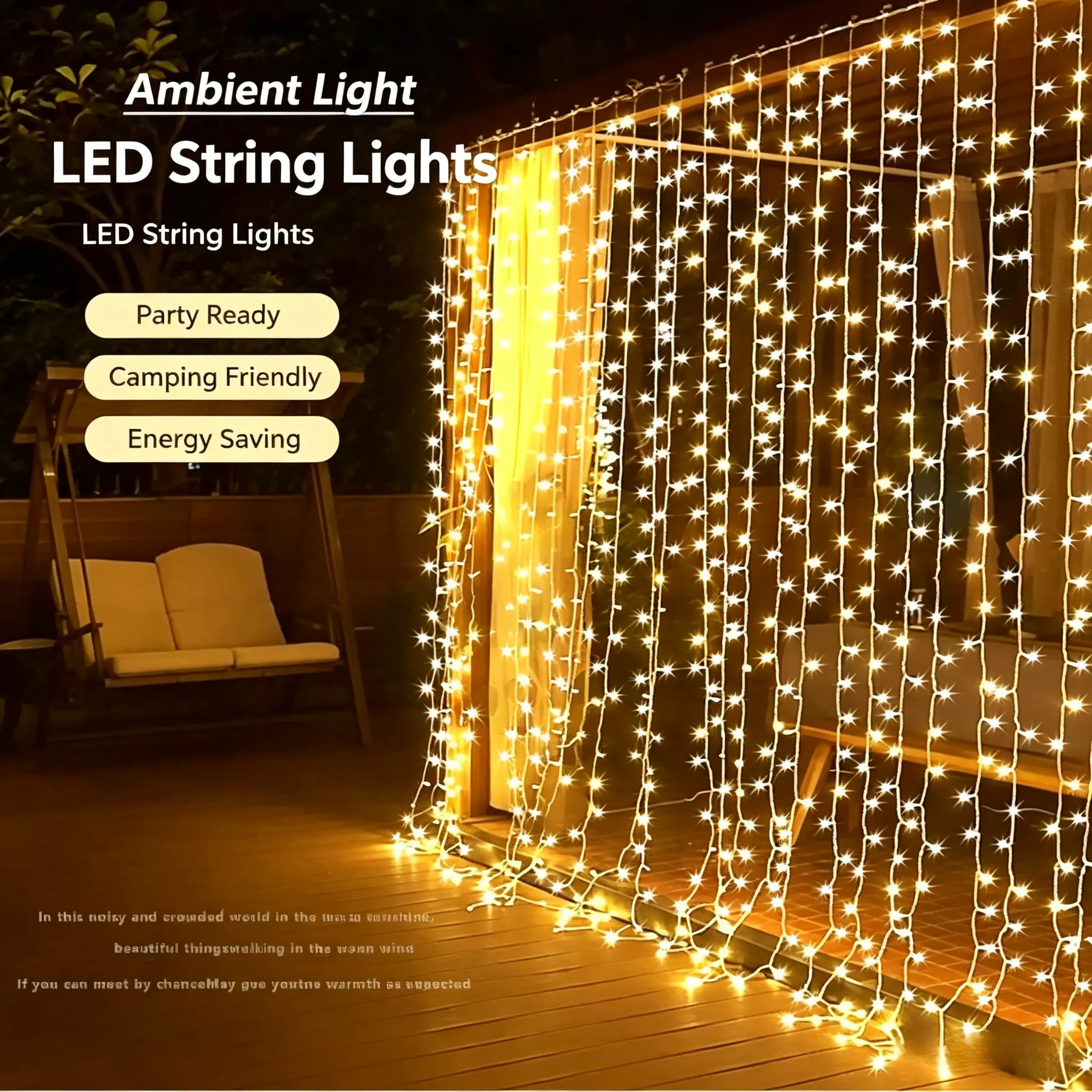 2-Pack 300 LED Color Changing Curtain String Lights (10.8x10.8ft), Indoor Waterproof with Included Remote for Bedrooms, Christmas Decor, Led Decoration, Led Lights