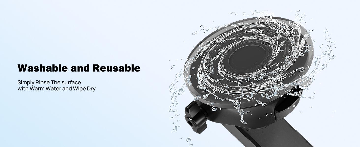 JOYTUTUS  Vacuum Magnetic Phone Holder Retractable Strong Suction Cup Hands-Free Car Mount Foldable Car Phone Stand For Car/Mirror/Gym Smartphone Cellphone Folding