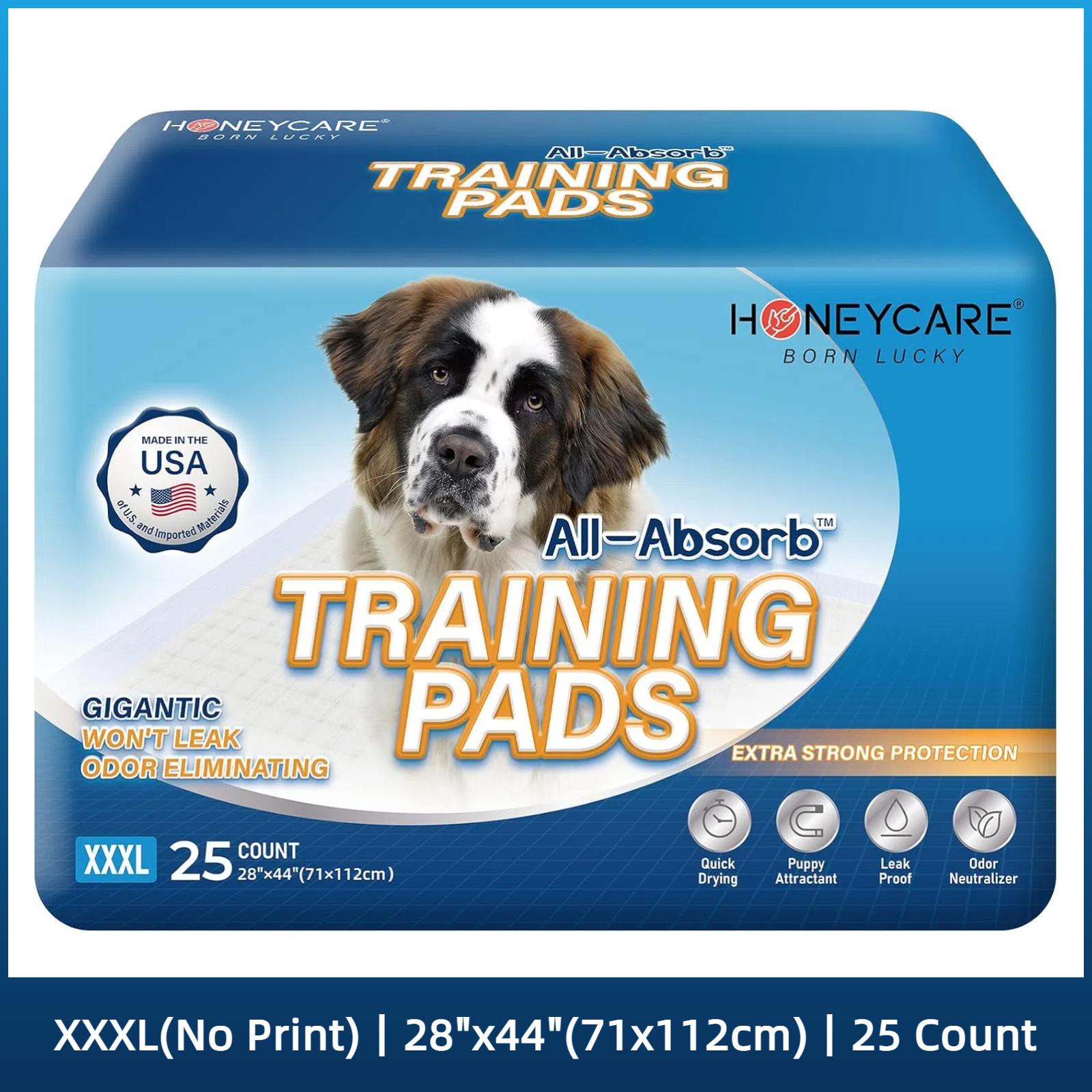 [S]HONEYCARE : All-Absorb Gigantic Dog and Puppy Training Pads, Incontinence Training Pads, Pee Pads
