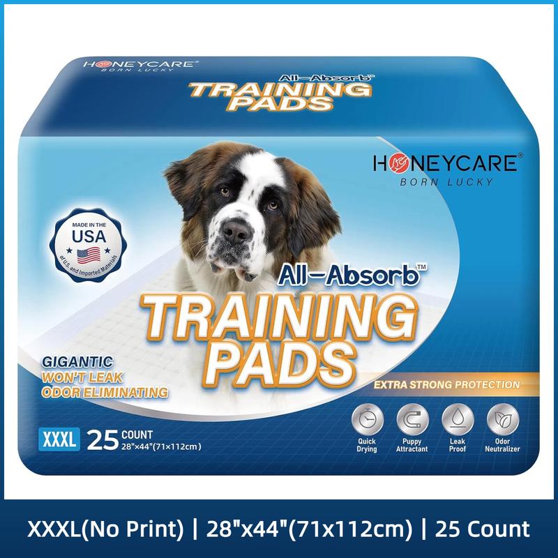[S]HONEYCARE : All-Absorb Gigantic Dog and Puppy Training Pads, Incontinence Training Pads, Pee Pads