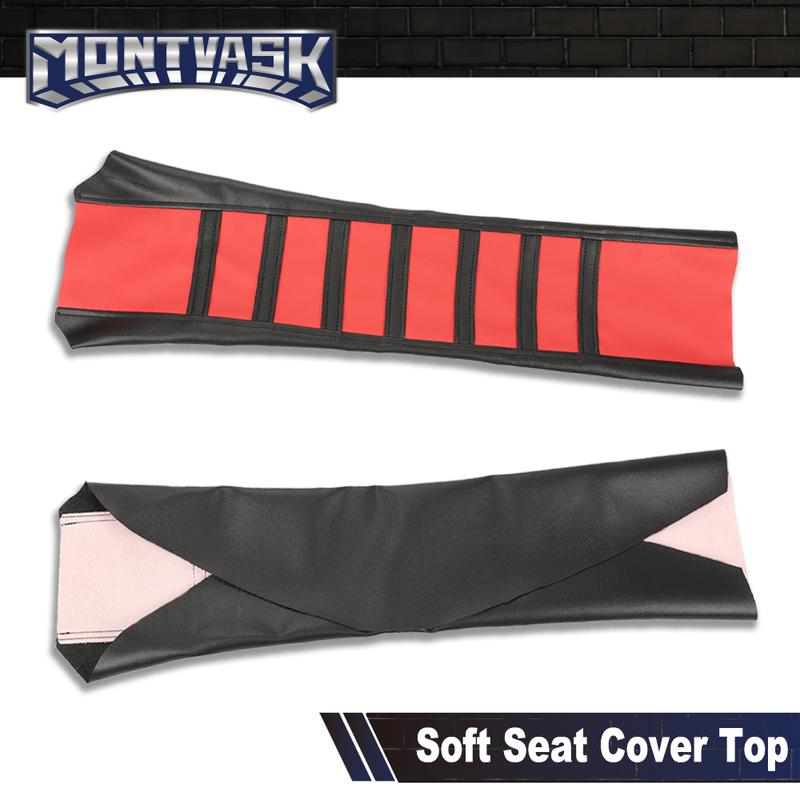 CROSSDESIGN Red Rubber Gripper Soft Seat Cover Orange Fit For Honda CR125R-CR80R CRF100F-CRF150F USA Fit for most of dirt bike Fit for seat