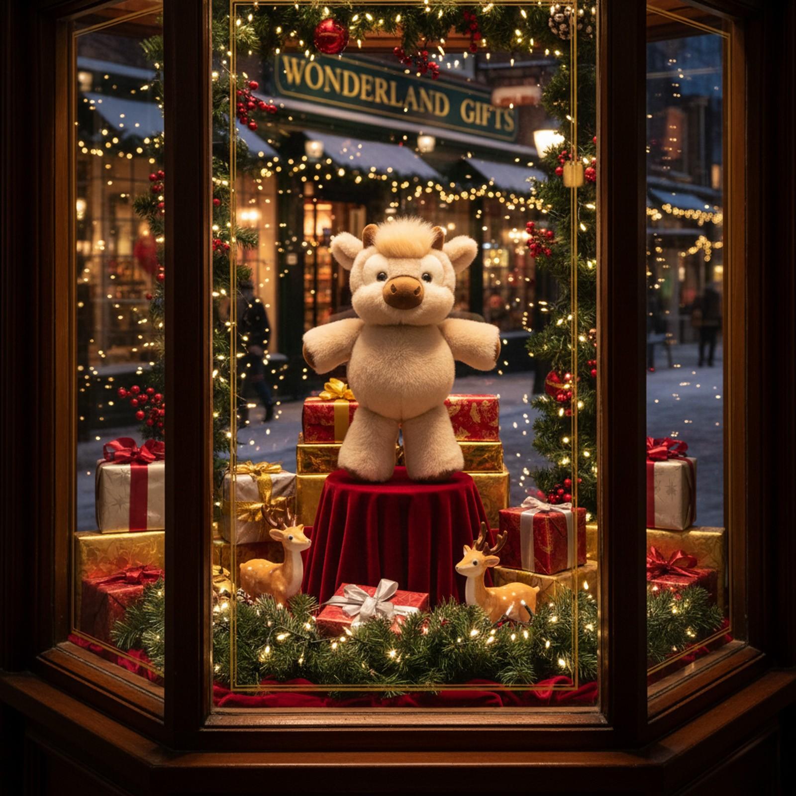 Running Series | 17.7" Running Cow Stuffed Animal Plush Highland Cow Bull Toys Cattle Doll Birthday Gifts for Adults & Kids