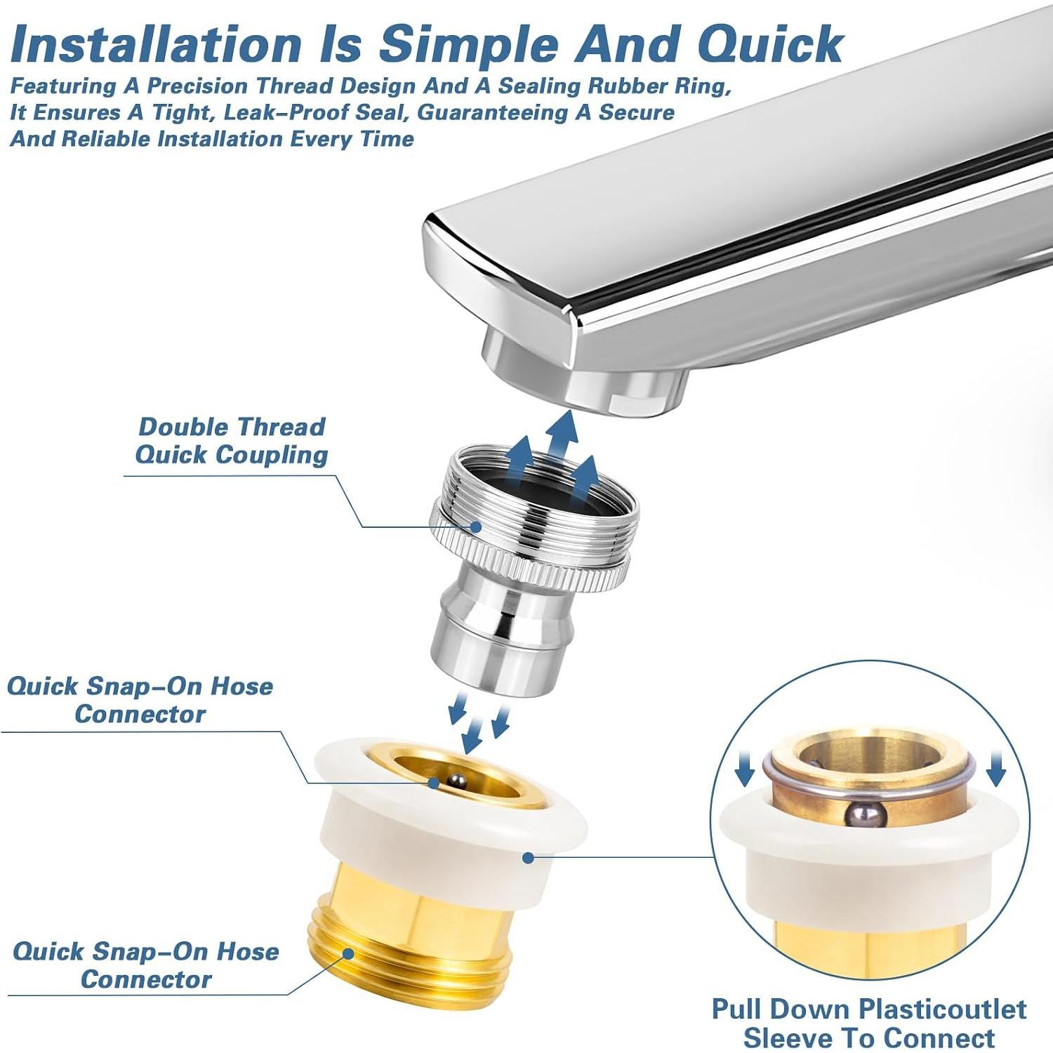 Dishwasher Machine Faucet Adapter,portable dishwasher faucet adapter 15/16-27M or 55/64-27F,faucet adapter for portable washer Quick Connect to Sink Male 3/4" Brass Snap Garden Hose Fitting Dishwasher Machine Faucet Adapter,portable dishwasher faucet adapter 15/16-27M or 55/64-27F,faucet adapter for portable washer Quick Connect to Sink Male 3/4" Brass Snap Garden Hose Fitting