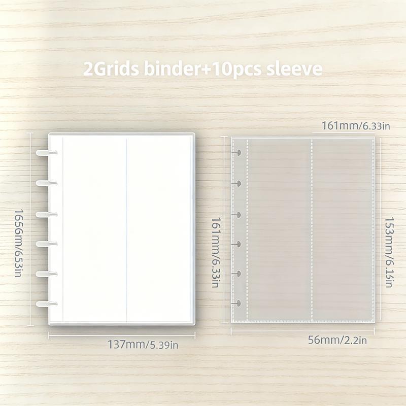 Transparent Photo Frame Album, 20 Pages for 2x6 Inch Photos, Dual Single Row Options, Perfect Gift for Photo Lovers, Anniversary Memories