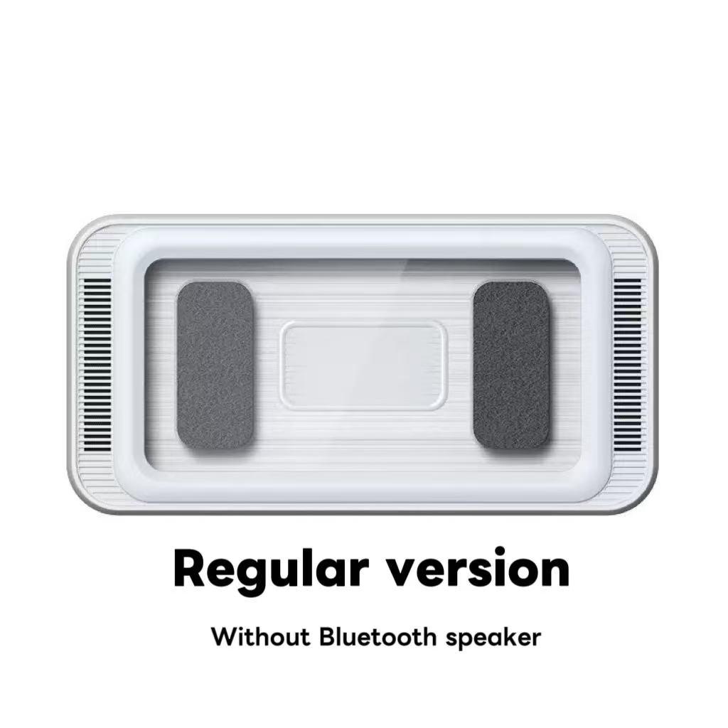 Waterproof box speaker, bathroom waterproof 360 ° rotating touch screen, Bluetooth speaker, watch movies, listen to music, phone holder Bluetooth speaker audio shower TV holder, swimming pool, kitchen, bathroom, sink