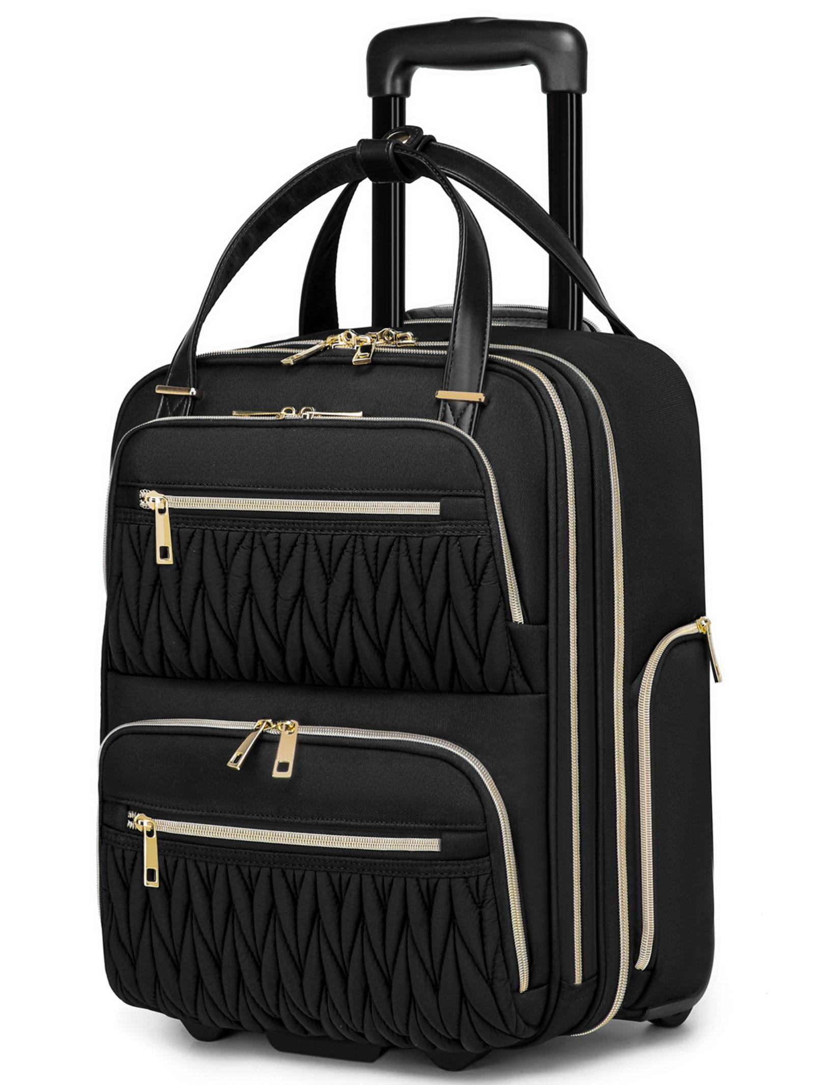 Women's Multifunctional Commuter Luggage Bag, Airplane Carry-On Suitcase, Durable Travel Backpack, Ideal for Business & Daily Use