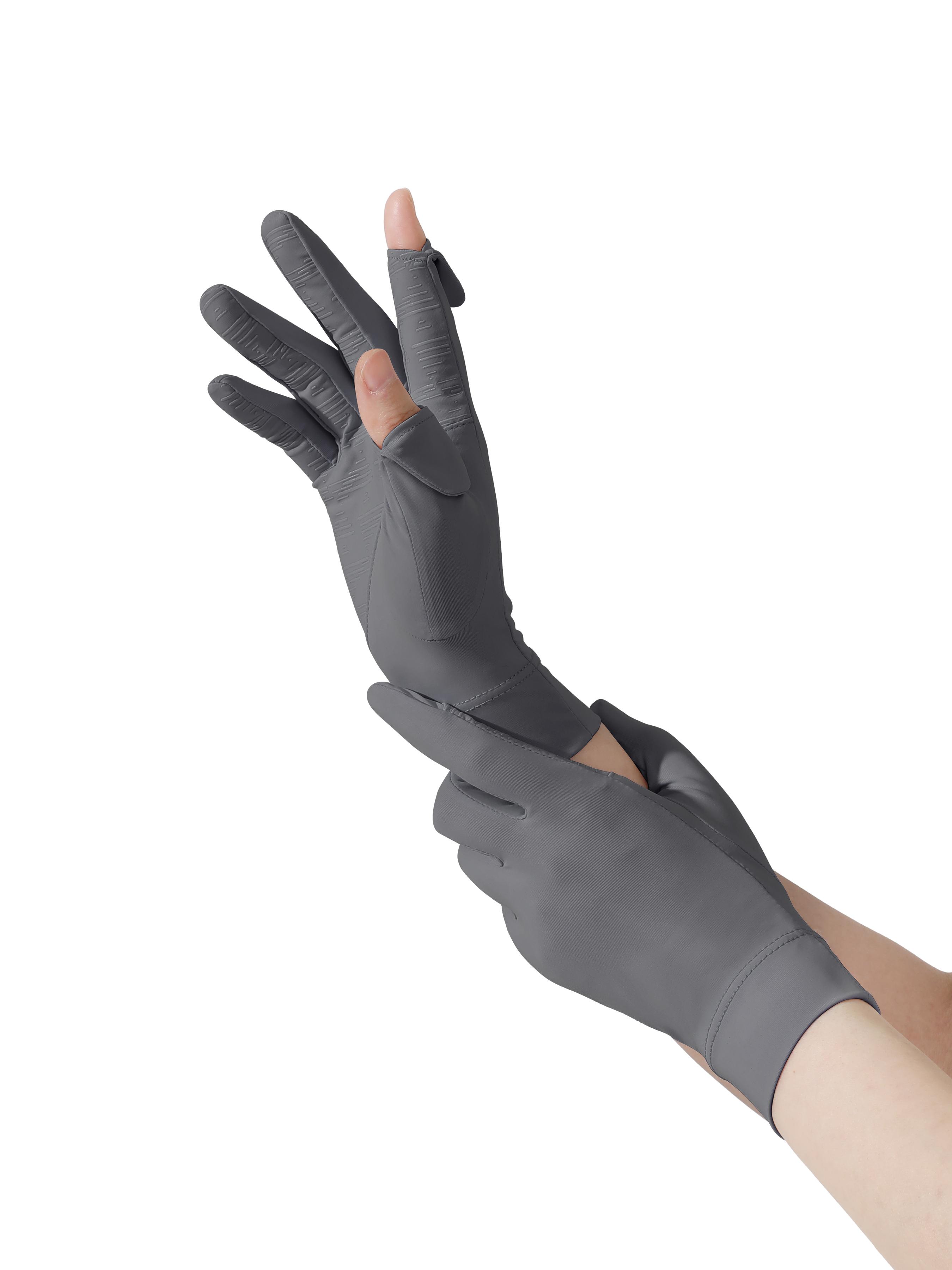 Lightweight Ice Silk Sun Protection Gloves, Upf50+ Breathable Anti-Slip Cycling Driving Gloves, Outdoor Summer Essential
