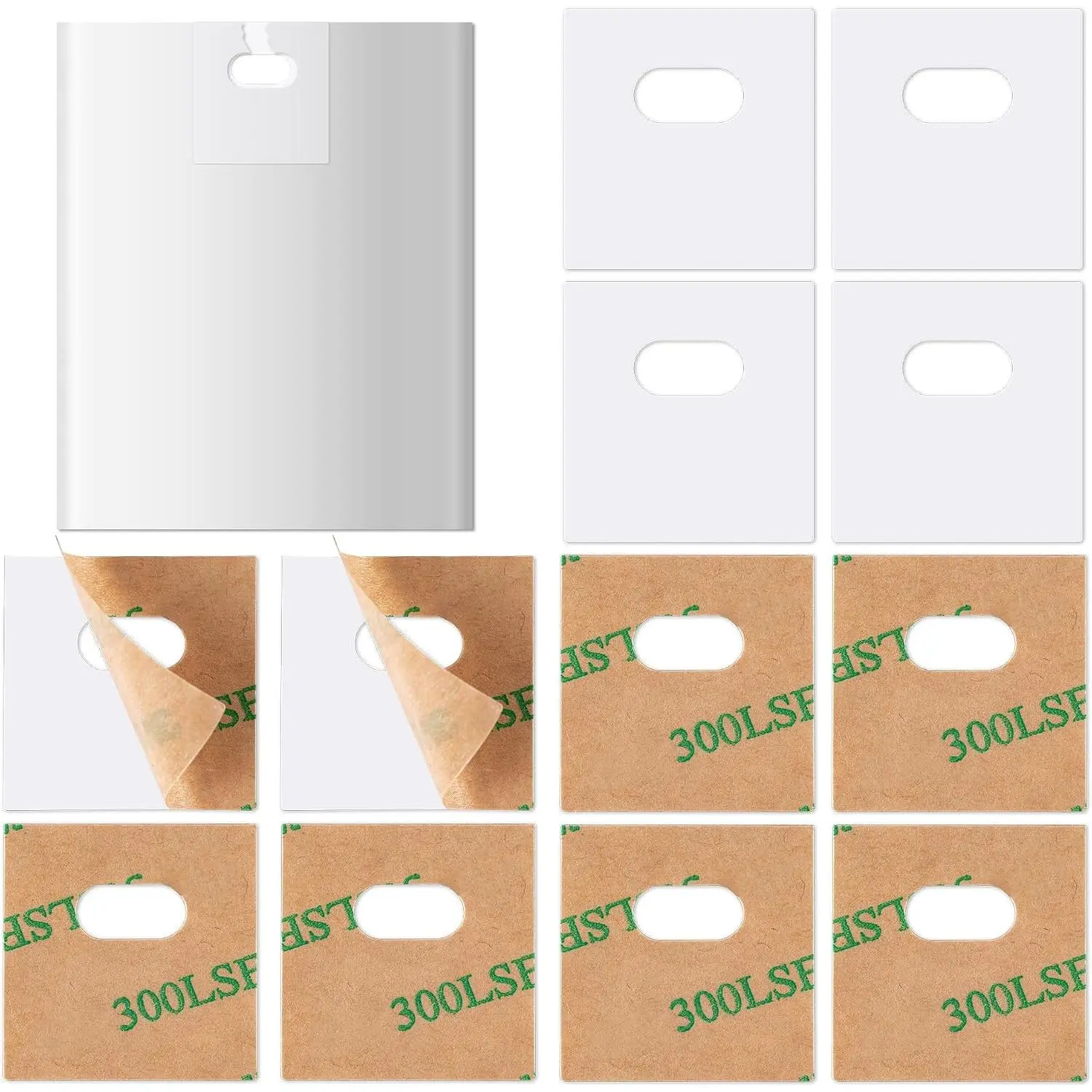 60 count Vertical Blind Repair Tabs, Clear Vertical Blinds   Fixers Kit, Vertical Blinds  Slats