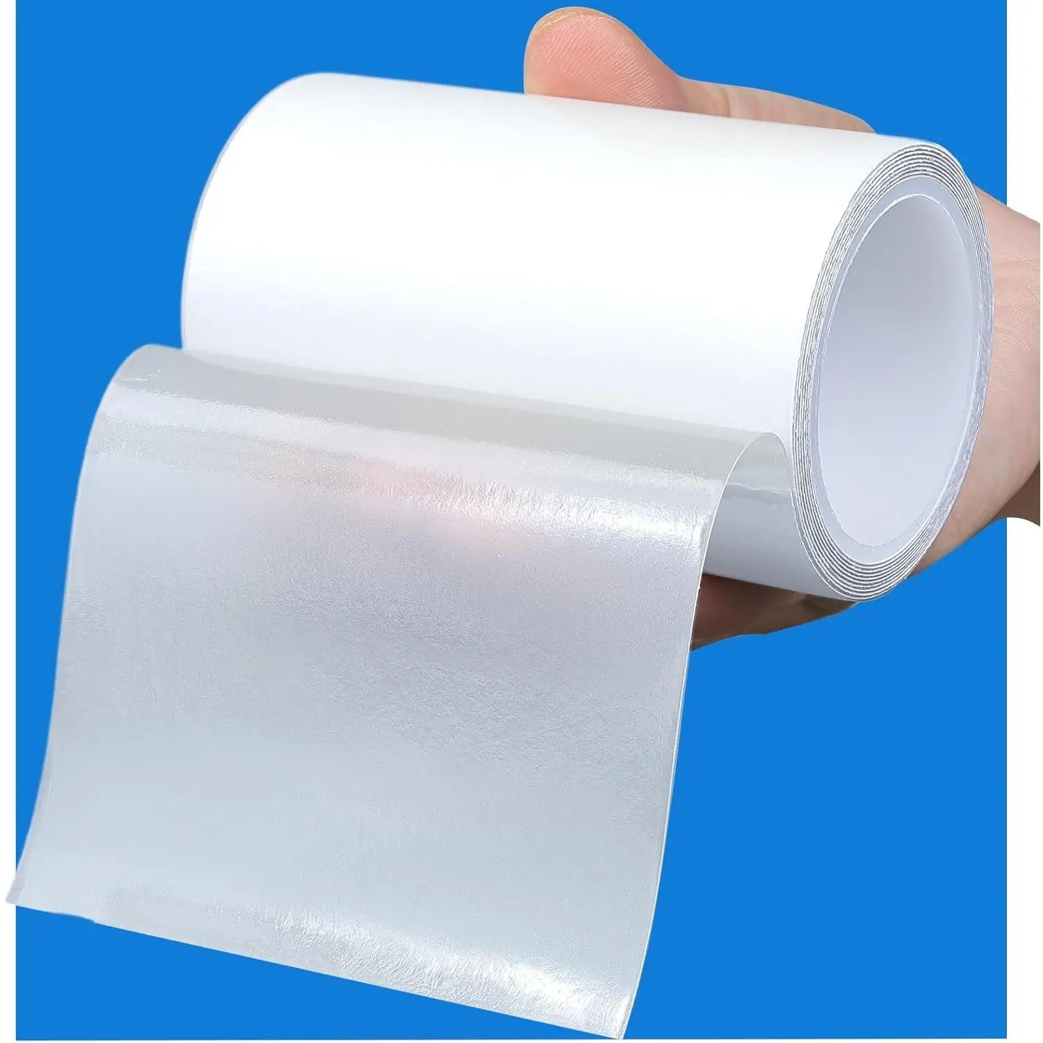 7ft Inflatable Repair Patch Kit for Bounce House, Pool Floats, Tent,Plastic | Waterproof Clear Repair Tape for Vinyl, Awning, Sail, Boat Cover, Duct, Heavy Duty, 3.15 in x 7 ft Roll