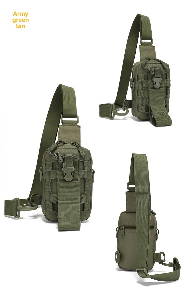 Outdoor Tactical Portable Breast Bag Multifunctional Kettle Bag Leisure Shoulder Crossbody Bag Mountaineering Cycling Travel Mobile Phone Bag