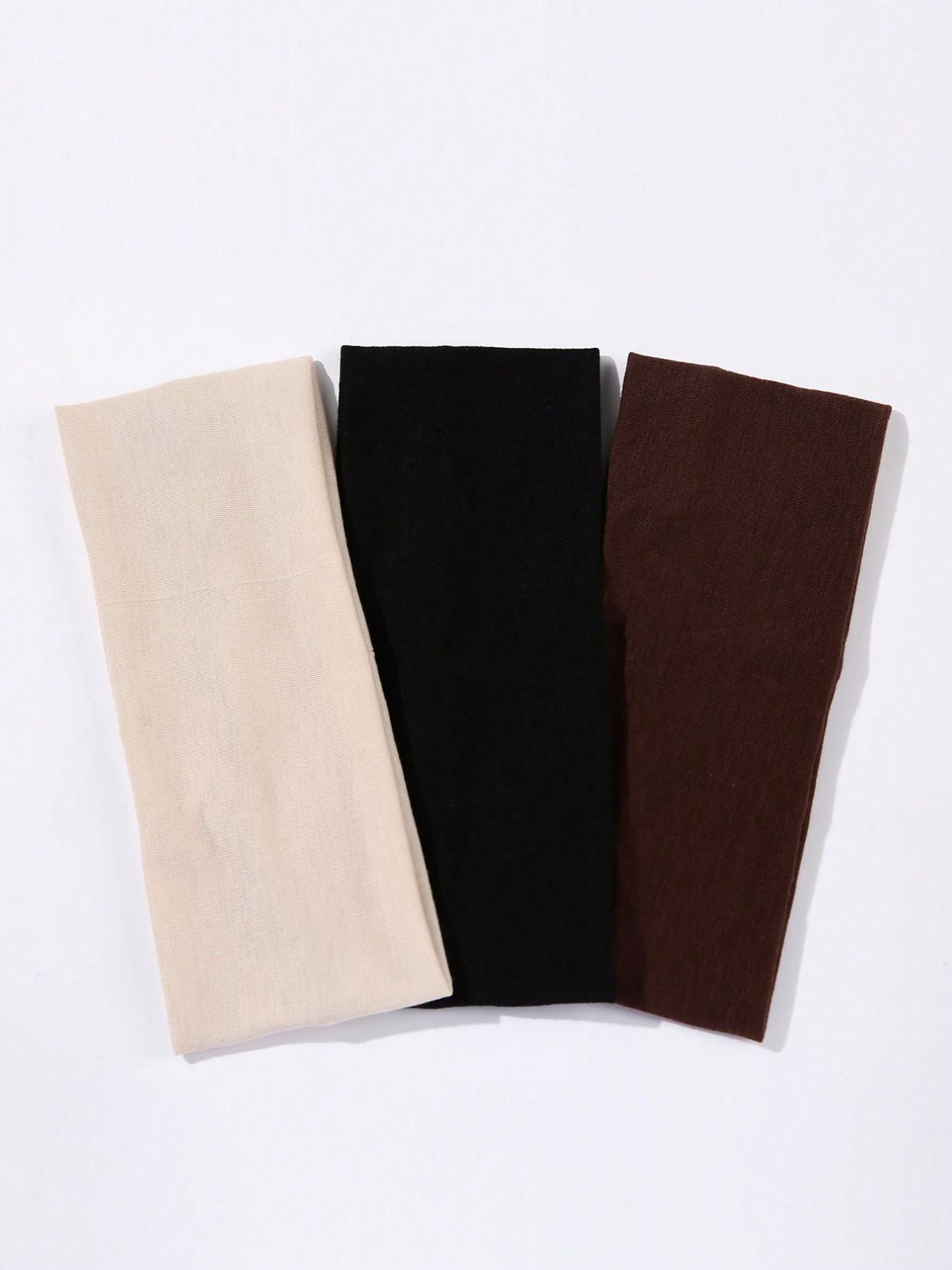 3pcs Stretchy Soft Sports Headband For Women, Elastic Headbands, Suitable For Workout, Yoga, Washing Face, Makeup, Eye Mask, Outdoor, Party, Hair Accessories