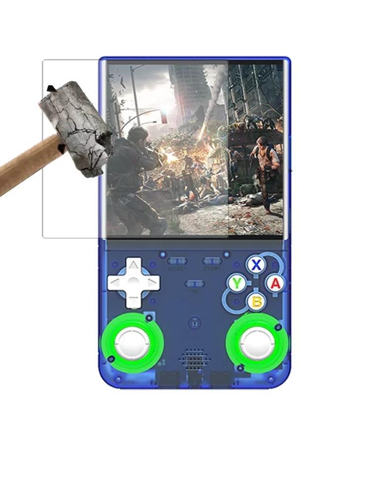 Transparent Protective Case for R36 Ultra Game Console, Anti-Drop Hard Storage Bag, Eva Shell, Scratch-Resistant Screen Film