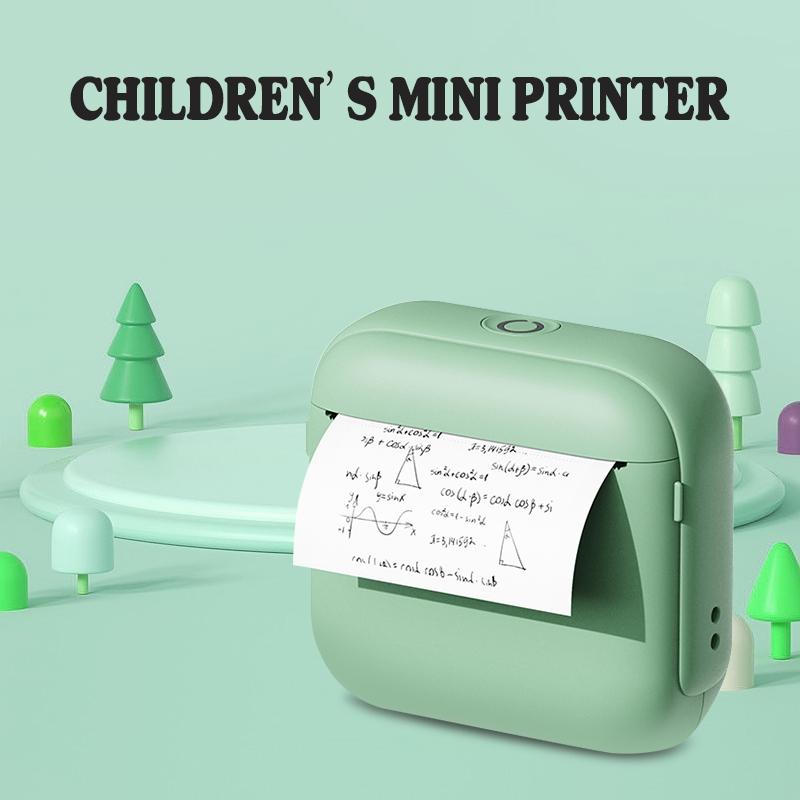 Portable Wireless Mini Printer, Compact Photo Label Printer, Ideal for Photos Labels Notes, Perfect Holiday Gift, Easy to Use