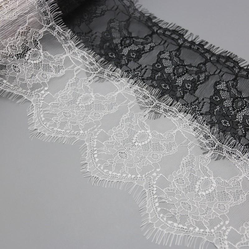 3m Per Pack, 15.5cm Width, Eyelash Trim, Cutout Lace, Sewing Supplies, DIY Accessories for Home Curtains, Clothing Embellishments