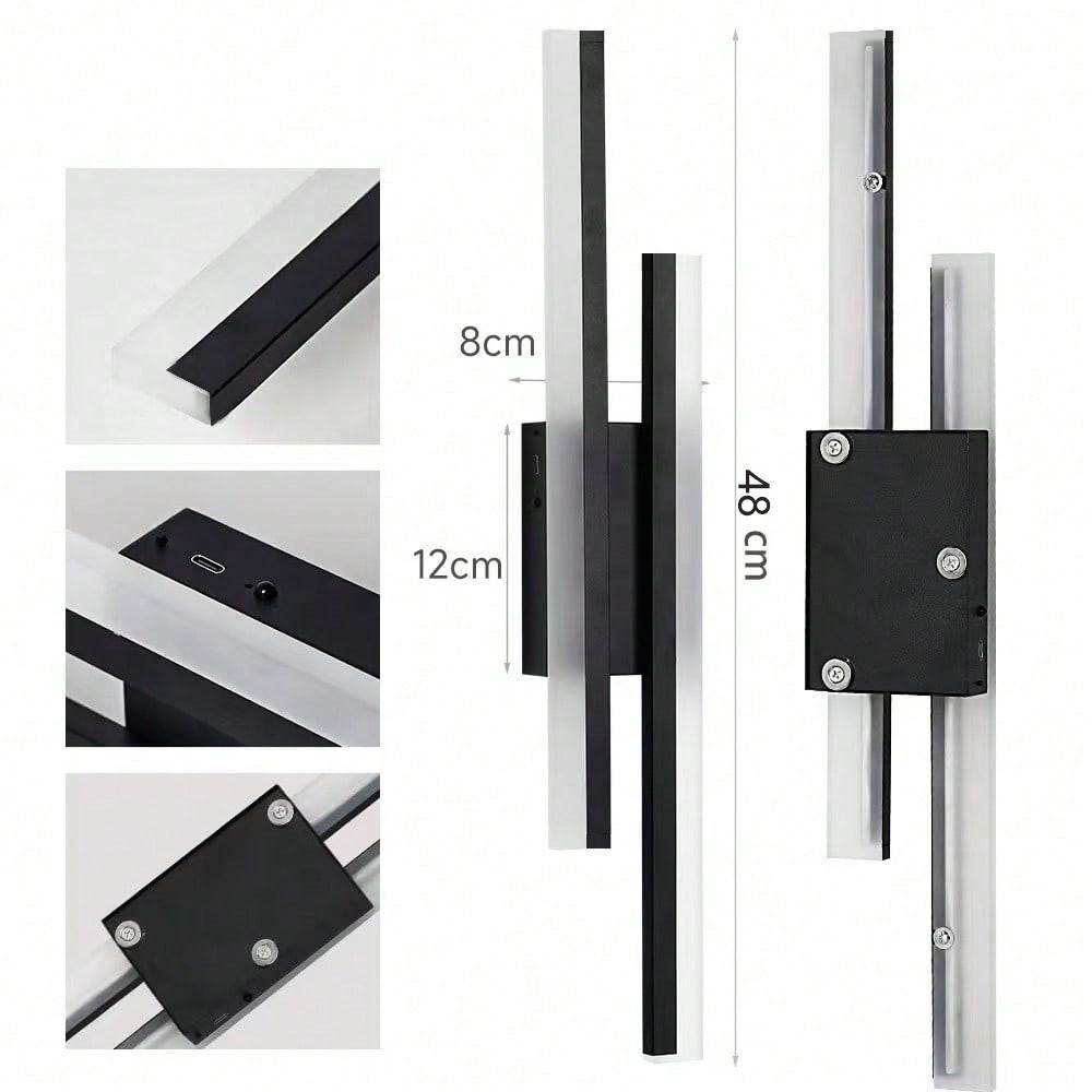 Adjustable LED Wall Light, Magnetic Installation, Energy Efficient, Primary Battery Powered, Ideal for Bedrooms & Living Rooms
