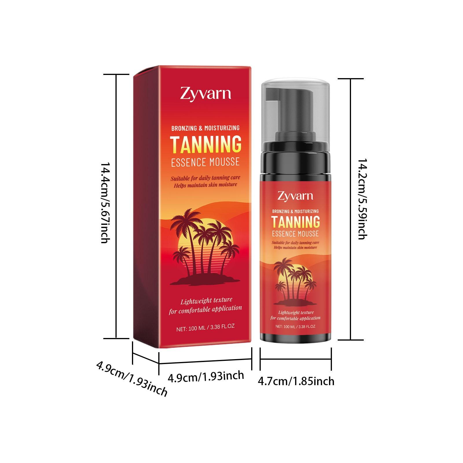 Zyvarn Bronzing & Moisturizing Tanning Essence Mousse Hydrating Glow Natural Bronzing Soothing Mousse