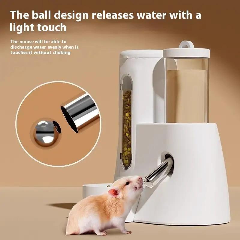 Hamster Automatic Feeding And Drinking Water Feeder Small Animal Dispenser Drinking Water Bottle Bowls Dish With Food Container