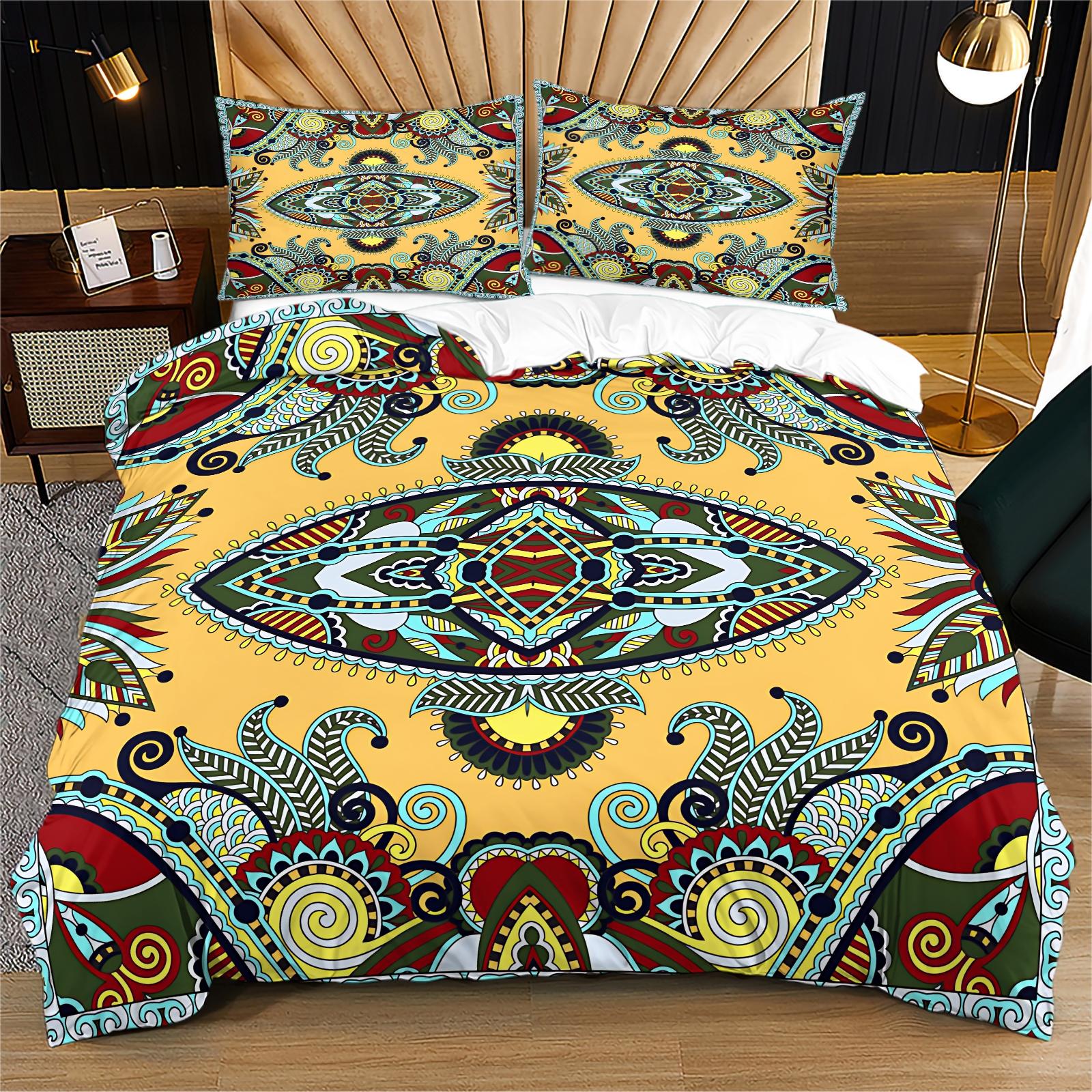 2/3 Pcs Abstract Art Print Duvet Cover Set, Modern Minimalist Bedding Set, Ultra Soft Microfiber with HD Digital Printing, Zipper Closure, Wrinkle-Resistant, Perfect for Bedroom, Dorm & Guest Room, All Season Use - No Filling